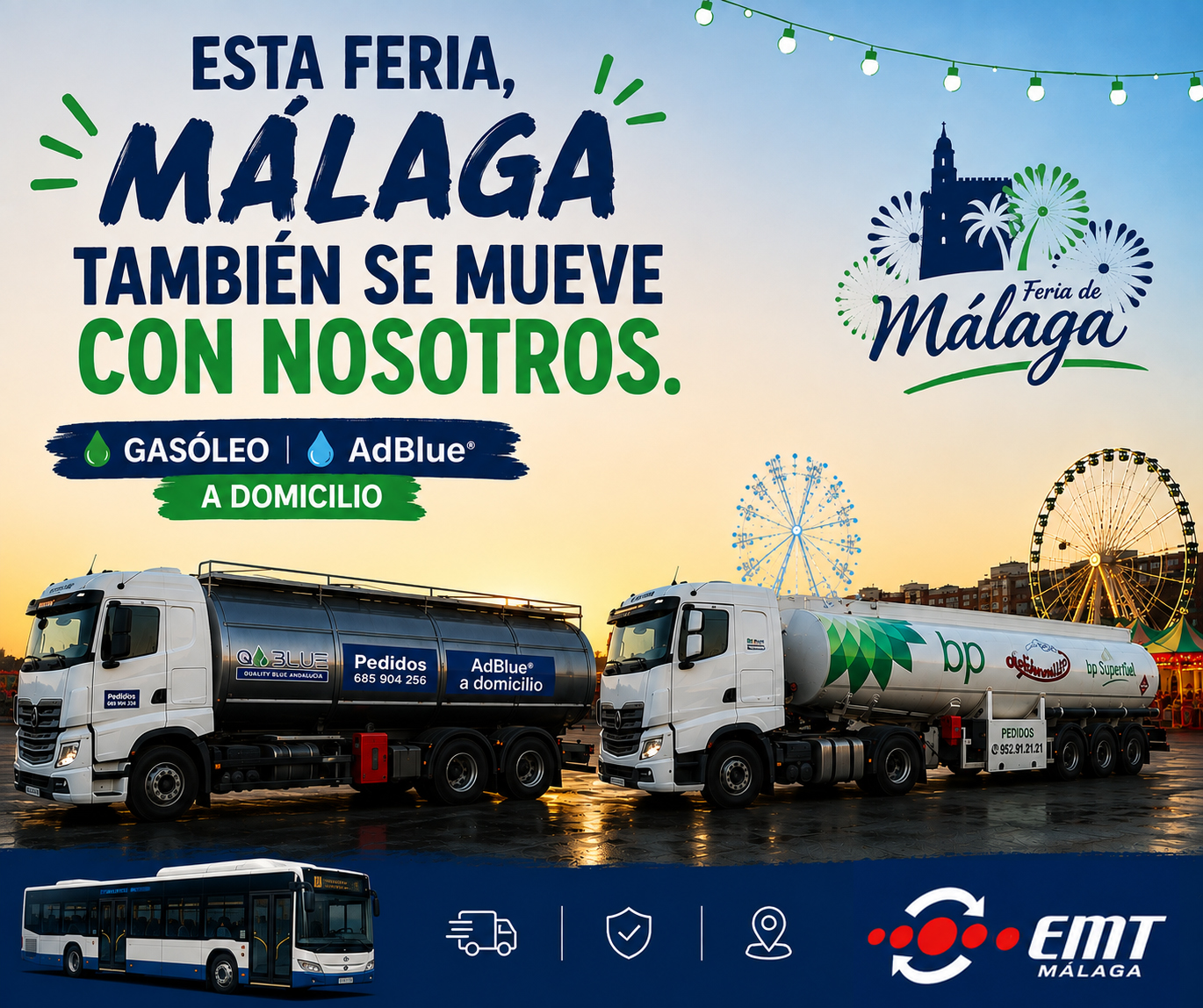 Feria Málaga 2026 EMT Gasóleo y AdBlue®